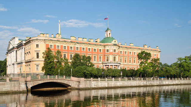 The Mikhailovsky Palace in St. Petersburg, Russia