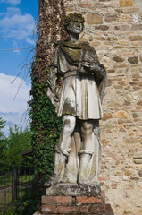 Marble statue. Grazzano Visconti. Emilia-Romagna. Italy.