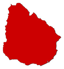 Map of Uruguay