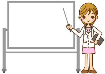 女医　指示棒　ボード