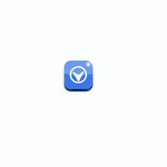 Blue Download icon