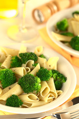 Broccoli with pasta (Selective Focus)