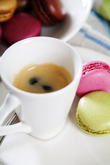Espresso and macaroons