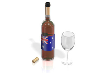 BOTTLE  OF WINE AUSTRALIA