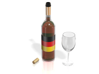 BOTTLE  OF WINE GERMANY