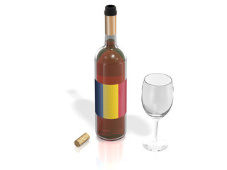 BOTTLE  OF WINE ROMANIA