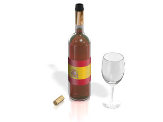BOTTLE  OF WINE SPAIN