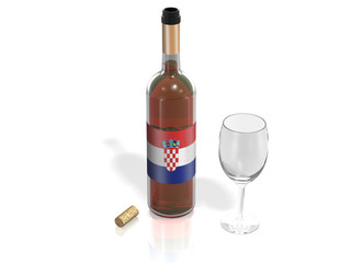 BOTTLE  OF WINE CROATIA