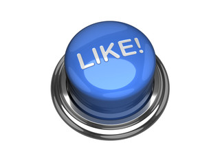 Like button. Isolated on the white background