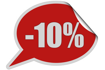 SP-Sticker rot curl oben -10 PROZENT