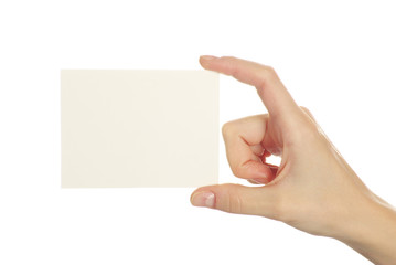 Obraz premium card in hand
