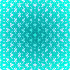 Seamless pattern wallpaper light blue flowers