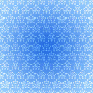 Seamless Pattern Wallpaper Light Blue Snowflakes