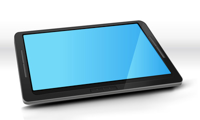 Tablet PC With Blue Screen