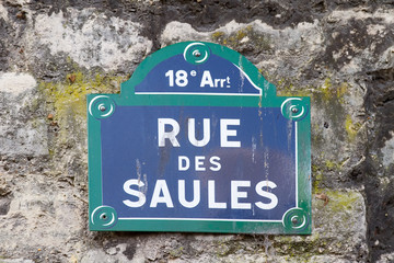 Paris Street Sign