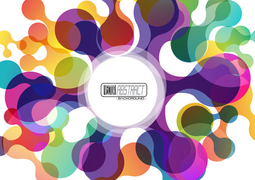 Abstract background with circles # Vector