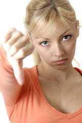 Fototapeta premium femme échec désaccord