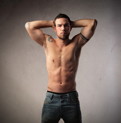 Fototapeta premium Well-built man