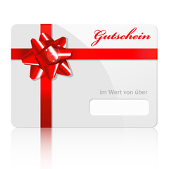 Gutschein rot