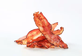 Foto auf Alu-Dibond Fried bacon strips © Viktor
