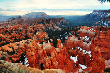 Hoodoos of the Bryce Canyon viewed from Sunrise Point, Utah, USA