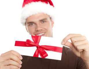 postbote mit gutschein