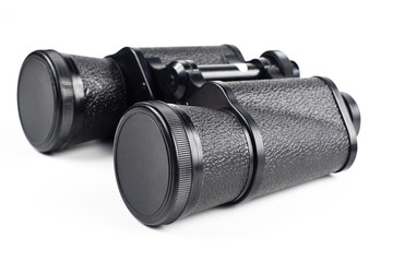 black binoculars