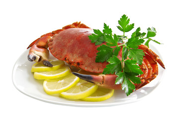 Crab on a platter