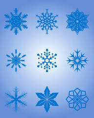 vector snowflakes