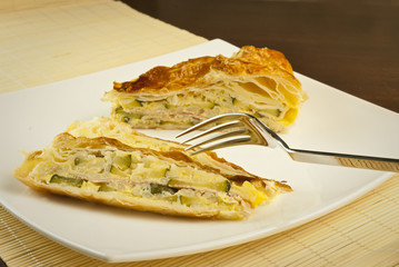 torta salati con zucchine e riso