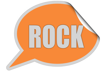 SP-Sticker orange ROCK