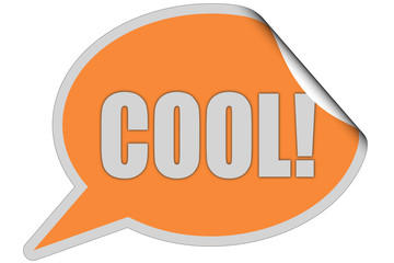 SP-Sticker orange curl oben COOL!