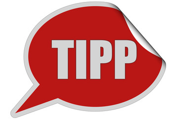 SP-Sticker rot curl oben TIPP