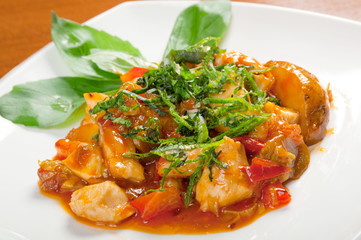 chicken with vegetable