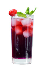 Mojito strawberries  cocktail