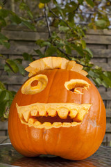 Lachendes K&uuml;rbisgesicht