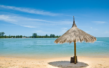 sunshade and the beach