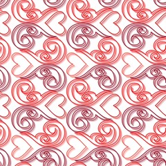 Seamless ornament love pattern