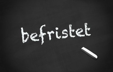 Obraz premium Kreidetafel befristet