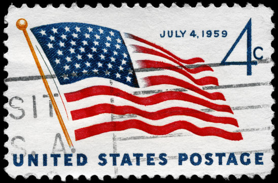 USA - CIRCA 1959 Flag