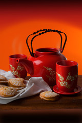Tè con biscotti