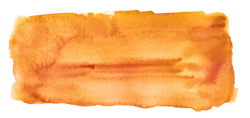 Abstract orange watercolor background