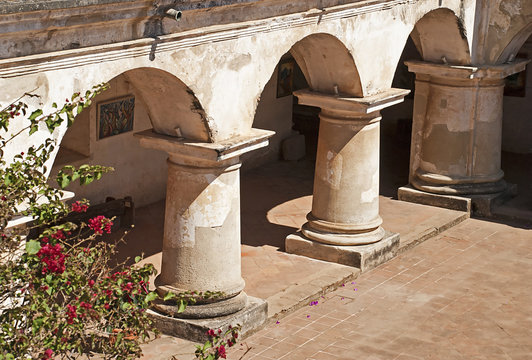 Columns and arches in a convent