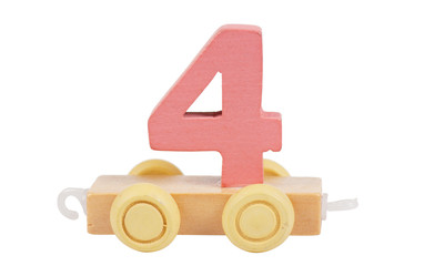 Wooden toy number 4