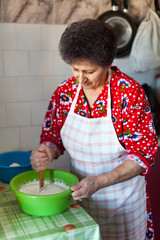 Senior woman in the kitchen