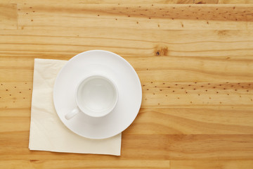 empty coffee cup