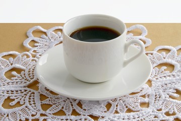 cup of black hot coffee