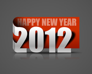 new year 2012 sticker