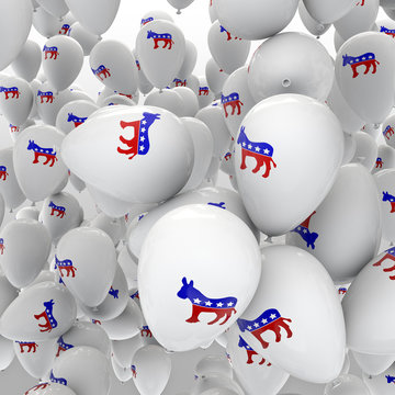 Democrat balloons