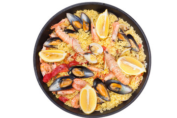 Paella de marisco